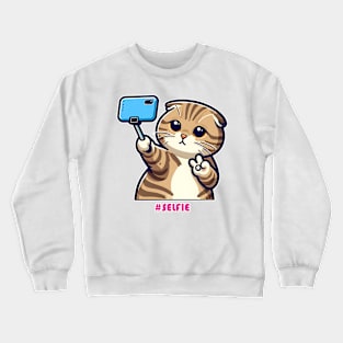 Cat Selfie Crewneck Sweatshirt